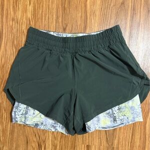 Lululemon Green Athletic Shorts